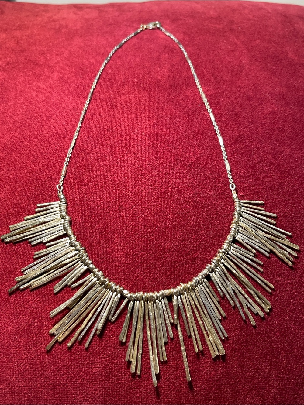 Anthropologie Mixed Metal Statement Necklace